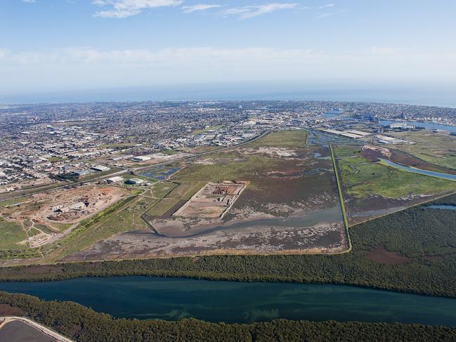 Aerial shot of Gillman, South Australia. picture supplied Office of the Premier of South Australia