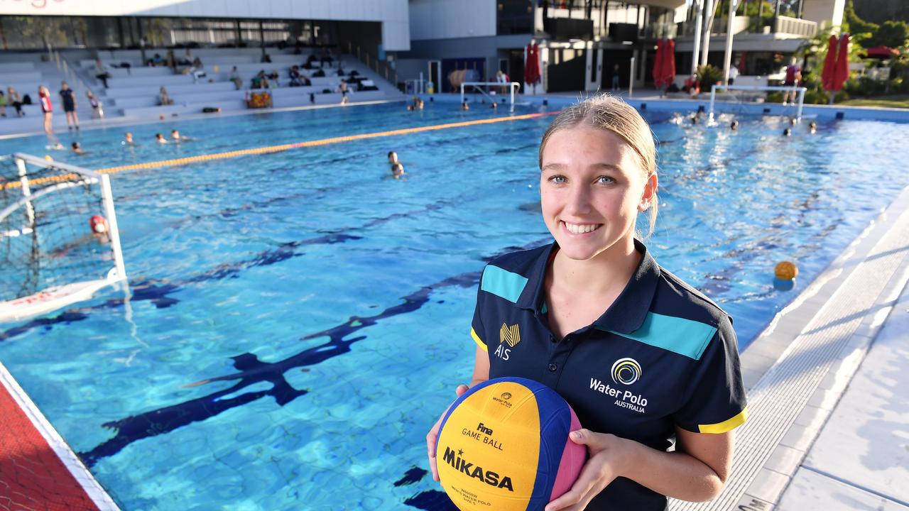 Sunshine Coast Water Polo talent Willow Spero. Picture: Patrick Woods.