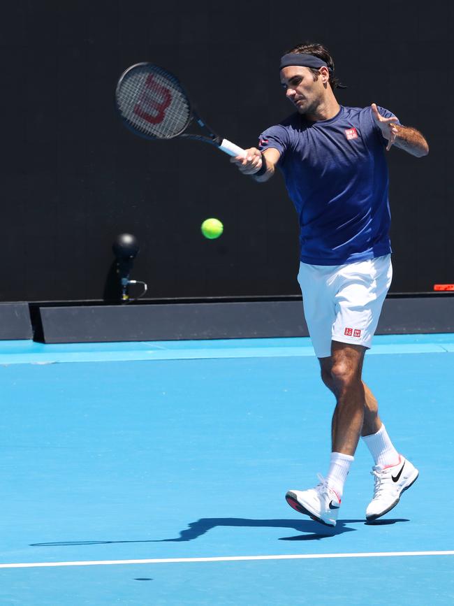 Swiss tennis player Roger Federer is Roach’s sporting idol. (AAP Image/David Crosling)