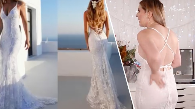 Bride’s see-through wedding dress shocker