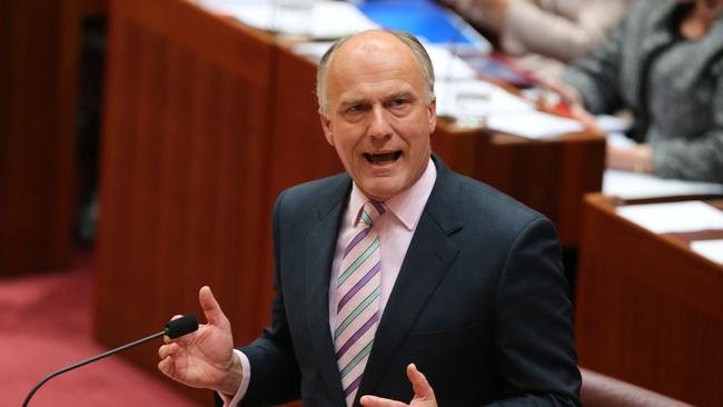 Senate Leader Eric Abetz is dead against gay marriage.