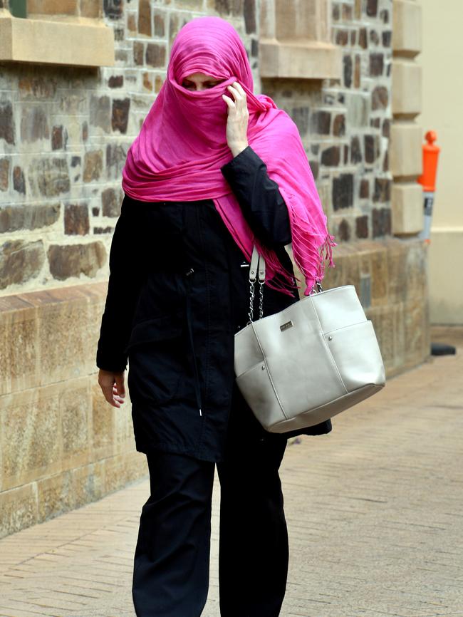 Patricia Azariah outside the Supreme Court on Wednesday. Picture: Greg Higgs.