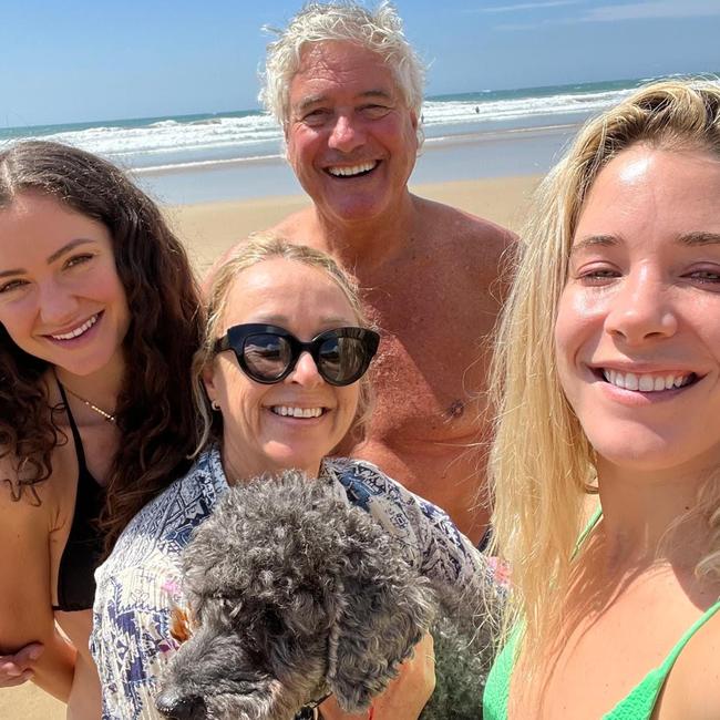 Mutual Trust CEO Phil Harkness with his family at Lorne Beach.