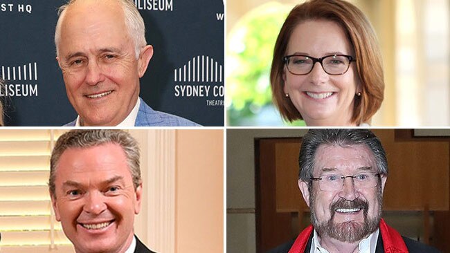 Malcolm Turnbull, Julia Gillard, Christopher Pyne and Darryn Hinch all have books out in 2020.