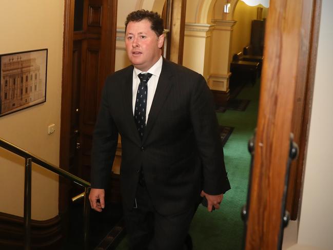 South Australian health minister Jack Snelling arrives at the caucus meeting at Parliament House, Adelaide, Monday, September 18, 2017. South Australia will get two new ministers under a new-look Labor cabinet just six months out from the next state election. (AAP Image/Ben Macmahon) NO ARCHIVING