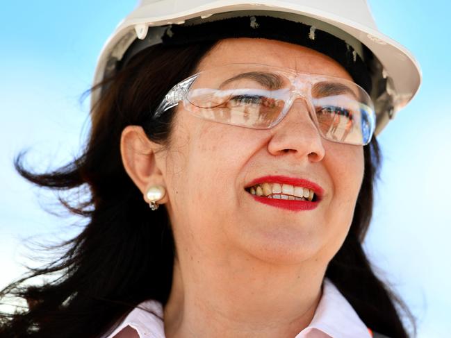 Queensland Annastacia Palaszczuk in Townsville at Glencore Copper Refinery to announce the governmentÃs North Queensland Recovery Plan. Picture: Alix Sweeney