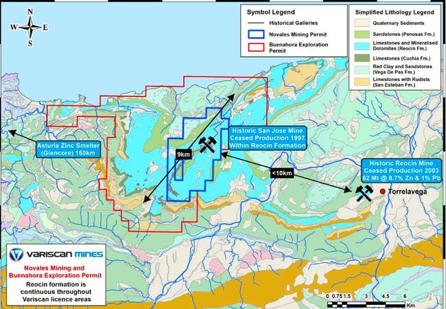 Variscan’s Novales-Udias zinc project in Spain. Picture: supplied