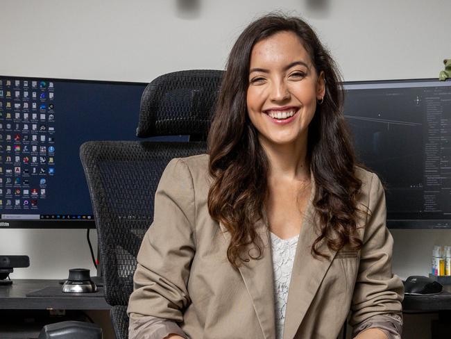 3D animation freelancer Xandra Haynes, who has worked on films by global giants Disney and Apple TV+. Aussie freelancers are making good money from freelancing their skills. Picture: Jake Nowakowski