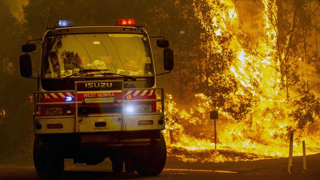 Several bushfires were burning at an emergency level this afternoon. Picture: Gary Ramage