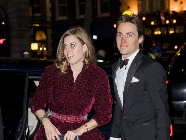 Princess Beatrice and Edoardo Mapelli Mozzi at an event in London in March. Picture: Getty Images