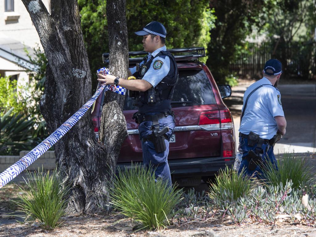 The stand-off with police lasted more than two hours. Picture: NewsWire / Monique Harmer