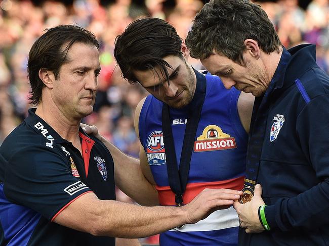 Beveridge coached the Bulldogs to a drought-breaking flag in 2016. Picture: AAP Image/Julian Smith