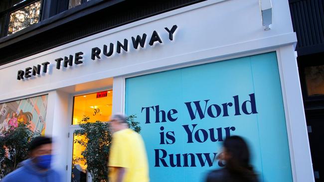 Rent the Runway permanently closed its physical stores and stopped most of its marketing during the pandemic. PHOTO: MICHAEL M. SANTIAGO/GETTY IMAGES