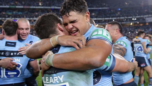 What a dream for the young blokes in their first Origin series. (Brett Costello)