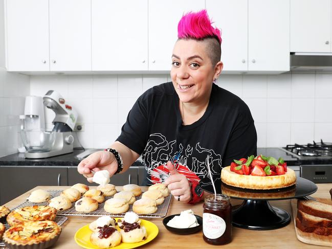 Scones, berries and buttermilk! Anna Polyviou shows of a perfect Mother's Day breakfast menu. Picture: Tim Hunter