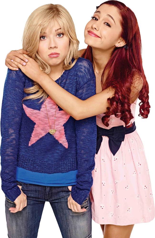 McCurdy and her <i>Sam and Cat</i> co-star Ariana Grande in 2013. Picture: Terry Doyle/ Nickelodeon