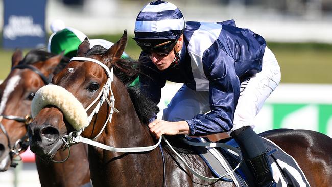 James McDonald rode Kinane to victory in the Frank Packer Plate in April. Picture: AAP