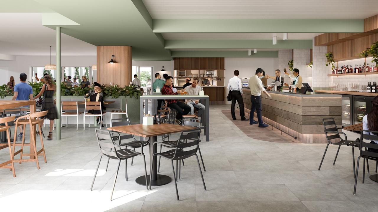 Render of The Fairfield's (formerly Oonoonba Hotel) new bistro and bar. Picture: DAH Architecture.