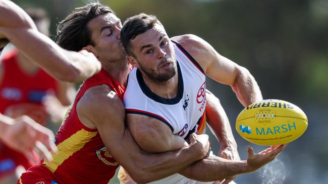 Brad Crouch headlines the Adelaide Crows players out of contract at the end of the season. Picture: AFL Photos