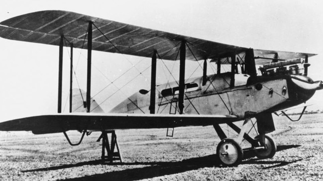 An Airco DH.9 biplane similar time the one that vanished while searching for a ship that also disappeared.