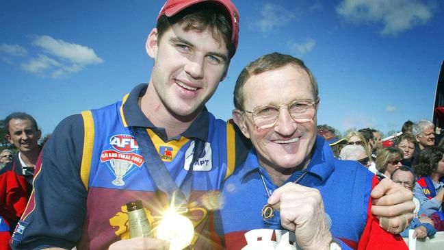 Brisbane champion Jonathan Brown and Fitzroy legend Kevin Murray.