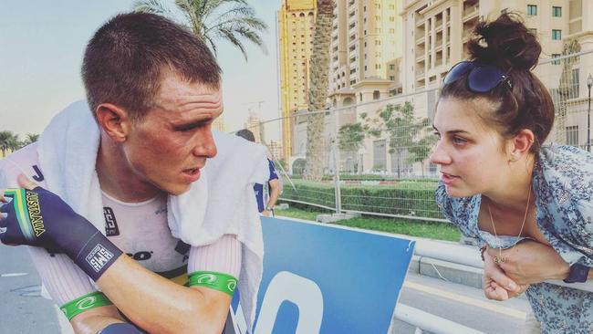 Rohan Dennis and Melissa Hoskins from their social media accounts .