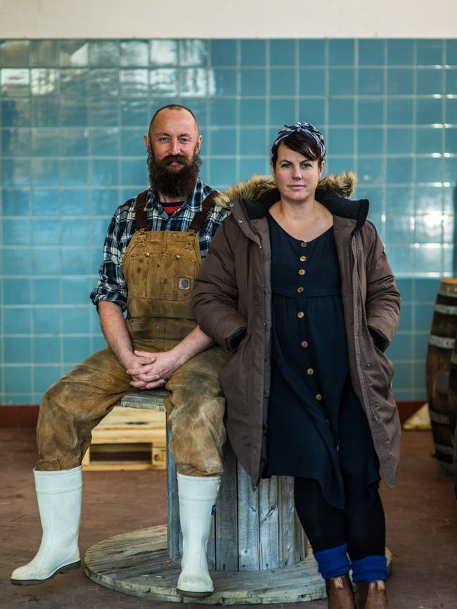 Sailors Grave Brewing owners Chris and Gab Moore. Picture: Richard Cornish