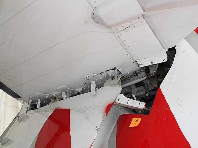 The damaged aircraft. Picture: ATSB