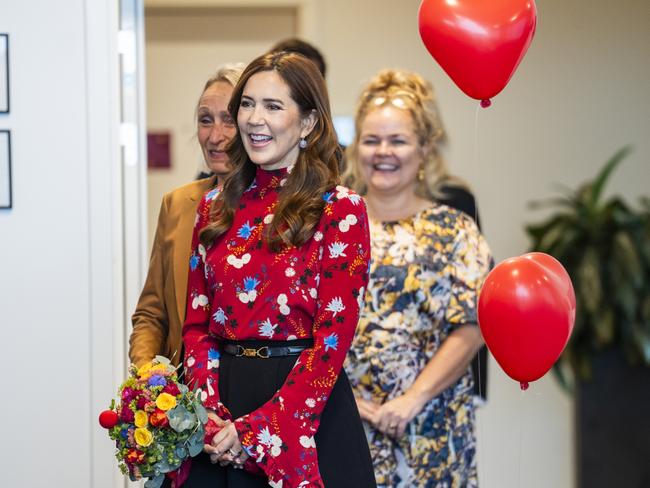 Queen Mary of Denmark at Severin Konferencehotel, where she participates in a conference with Danish hospital clowns on November 4, 2024 in Middelfart, Denmark. Picture: Martin Sylvest Andersen/Getty Images