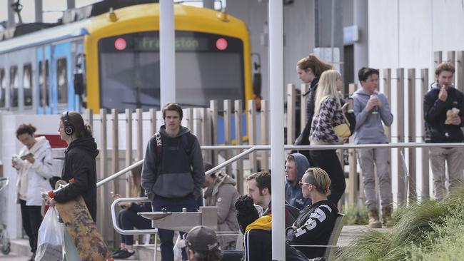 The Metro train line would be extended beyond Frankston Station under the proposal. Picture: Wayne Taylor