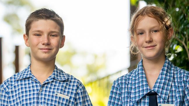 Coolum Beach Christian College Year 6 captains: Daniel Dickons and Mackadie Vos