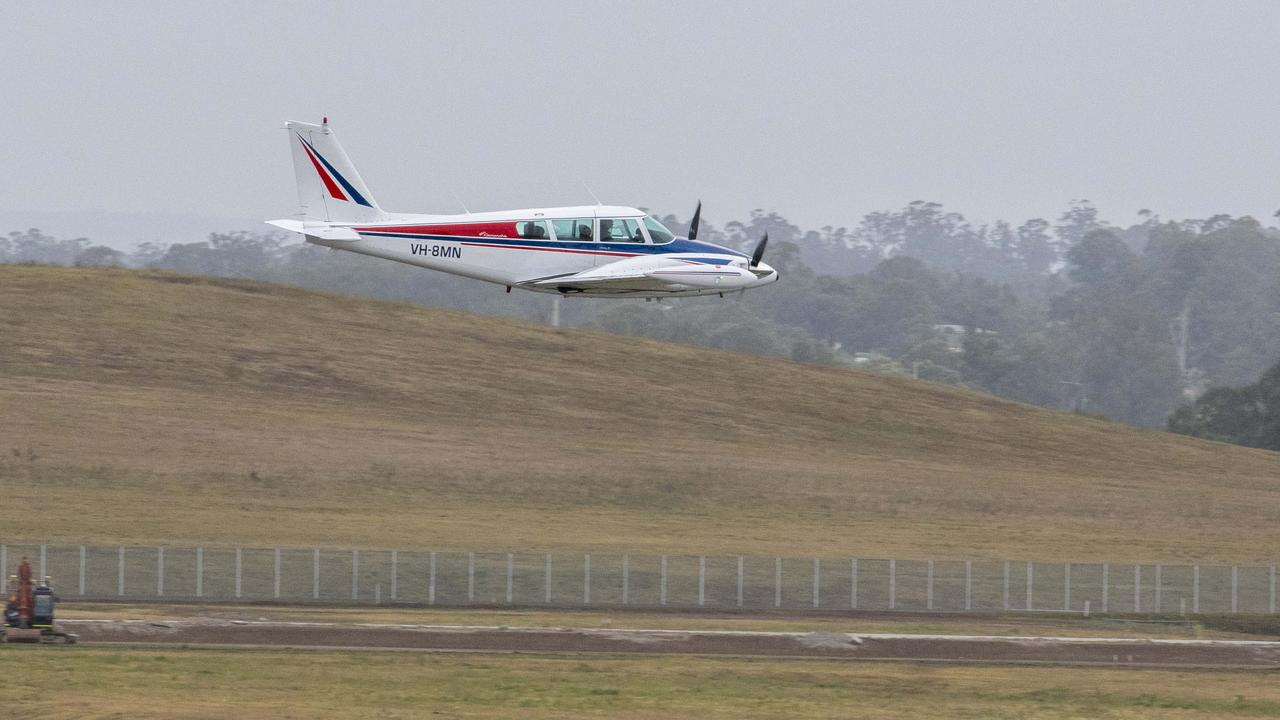 The test flight was successful. Picture: NewsWire / Simon Bullard