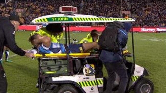 No one wants to leave the field on a stretcher, particularly not on their debut.