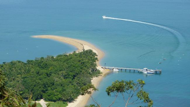 The view of the Spit from Mt Kootaloo at the top peak on Dunk Island. Picture: Toni Jackson-Lee.