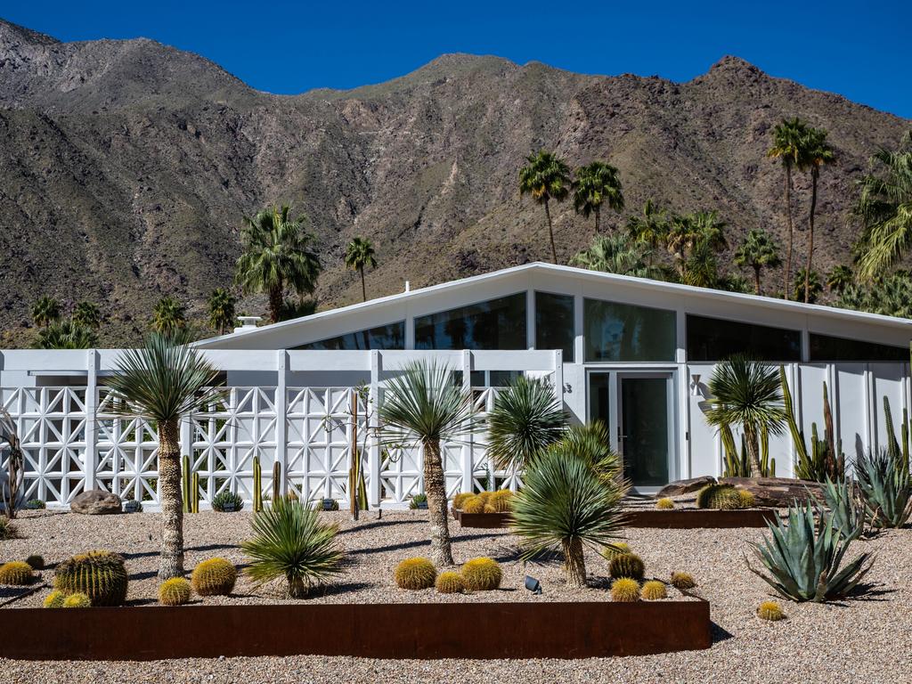 A mid-century modern home in the Las Palmas neighbourhood of Palm Springs, California. Picture: Getty Images