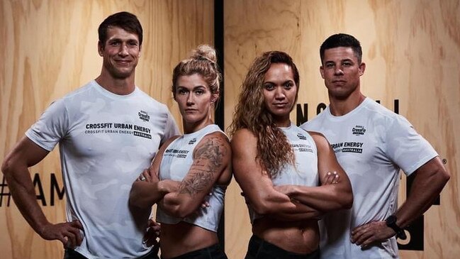 Gold Coast athletes (from left) Johann and Katelin Van Zyl with Adam and Jaylee Mansy. They have been left stranded in the US after competing at the 2021 Crossfit Games. Picture: Supplied.