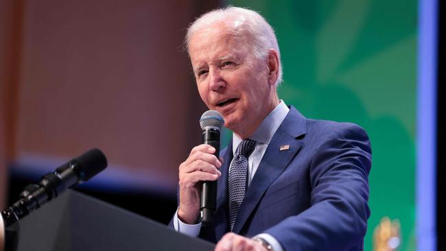 US President Joe Biden doesn’t have ‘defined objectives’ in Ukraine, according to Mr DeSantis. Picture: Oliver Contreras / AFP