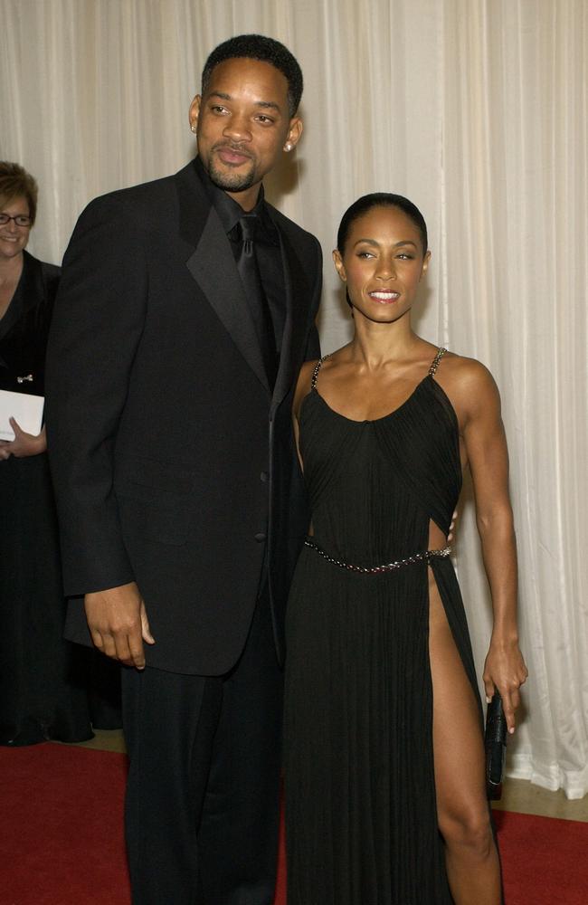 Throwback! Will Smith and wife Jada Pinkett Smith arrive at The Hollywood Awards Gala on October 18, 2004 in Beverly Hills, California. Picture: Getty Images