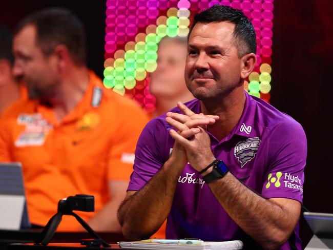 Ricky Ponting is a Hobart Hurricanes adviser and perhaps the greatest voice of authority the BBL has ever had. Picture: Graham Denholm/Getty Images