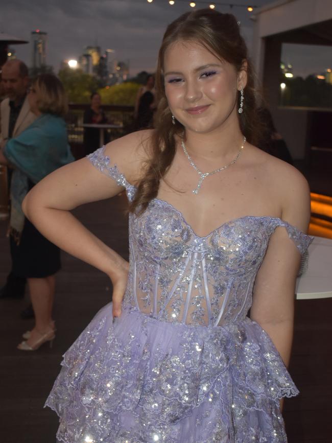 Sophia Cruz at Queensland Academies Creative Industries formal.