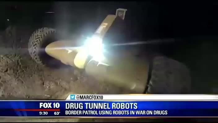 Drug tunnel robots