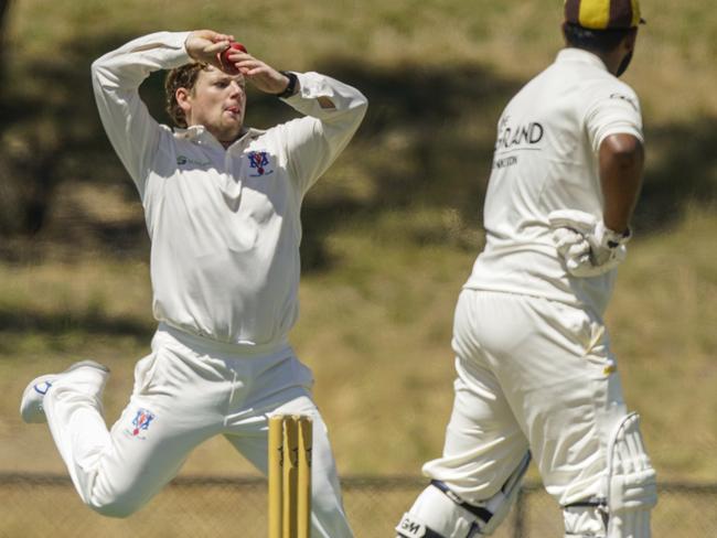 Zac Wilson bowled tightly in his first game for Long Island. Picture: Valeriu Campan