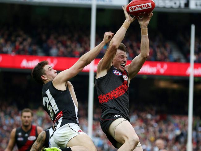 Brendon Goddard in action during an Anzac Day clash. Picture: George Salpigtidis