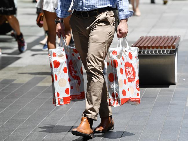 ADELAIDE, AUSTRALIA - NewsWire Photos December 16, 2020: Christmas shoppers are seen in Rundle Mall Adelaide. Picture: NCA NewsWire / David Mariuz