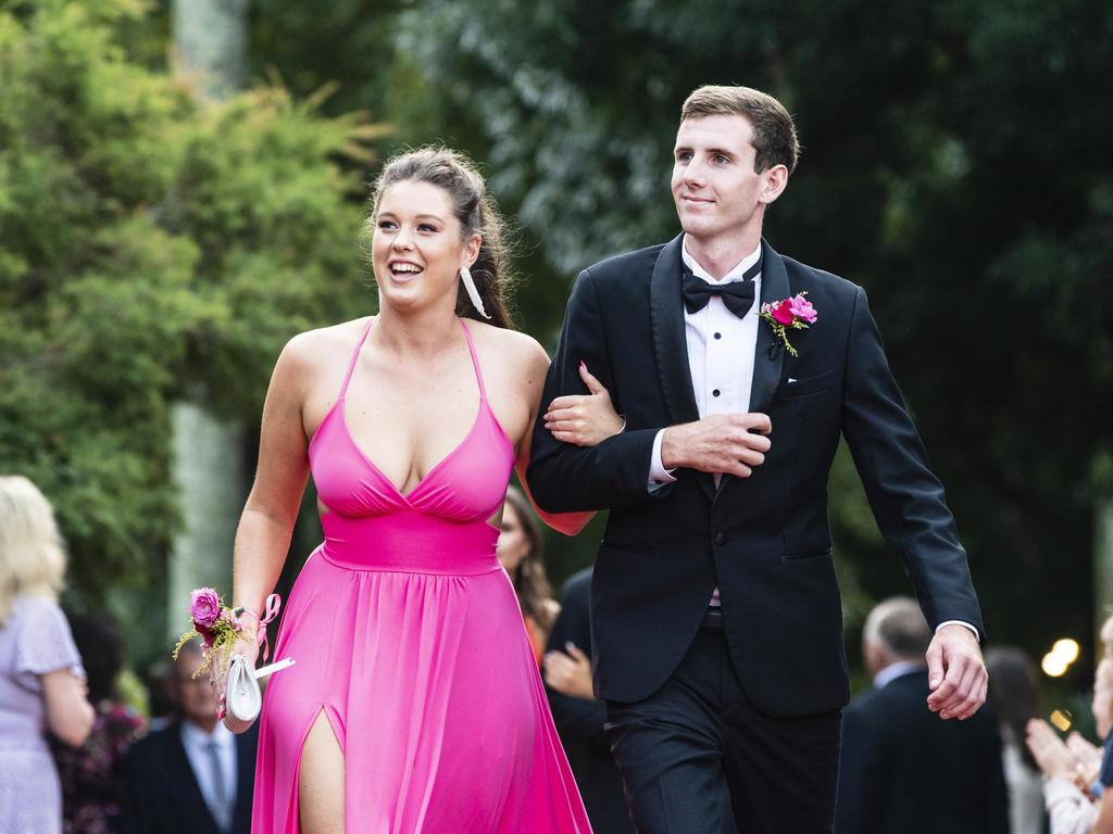 Rosie Duggan and Brendan Roche at Fairholme College formal, Wednesday, March 29, 2023. Picture: Kevin Farmer