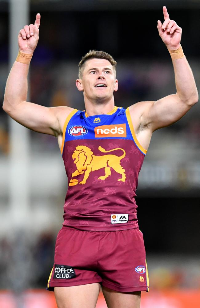 Dayne Zorko, sans tag, put together a monster performance. Picture: AAP