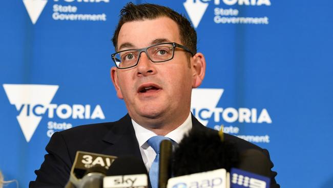 Victorian Premier Daniel Andrews: “This outrageous action puts funding for every Victorian student at risk”. Picture: AAP