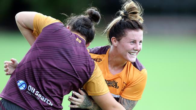 Jayme Fressard has endured a tough run ahead of her Broncos debut. Picture: AAP Image/Richard Gosling