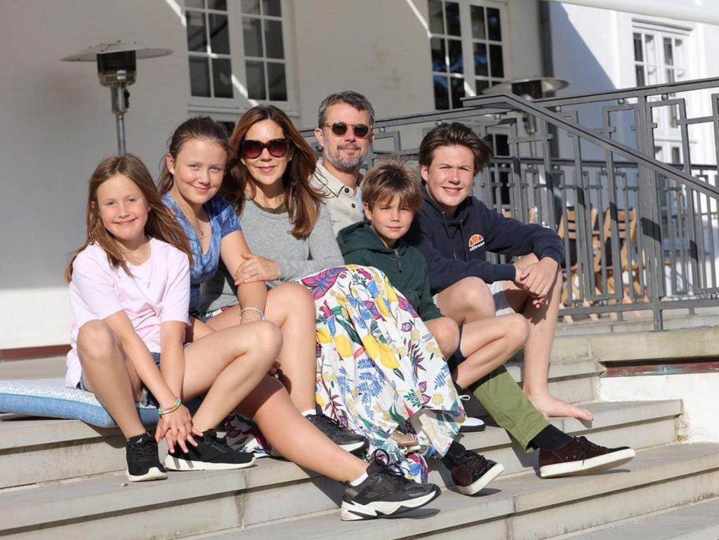 The family enjoy a quieter summer holiday during the Covid-19 pandemic at Grasten Palace. Picture: Kongehuset and H.K.H. Kronprinsessen
