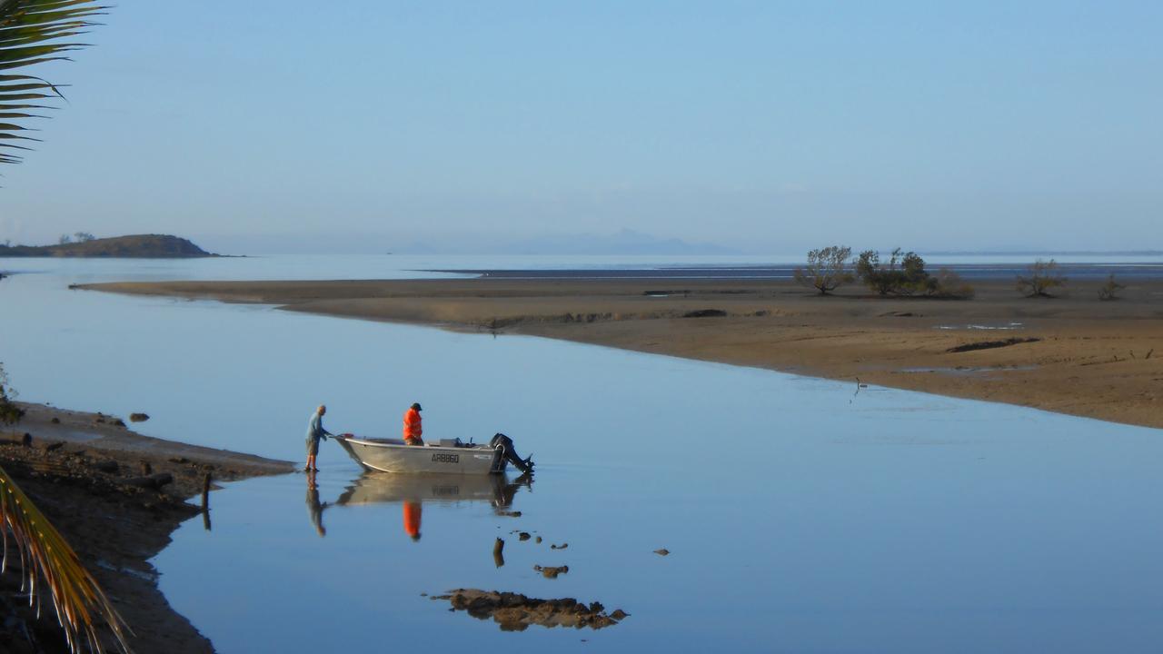 Pumpkin Creek on the southern end of Keppel Sands. Photo: Chris Ison/The Morning Bulletin.